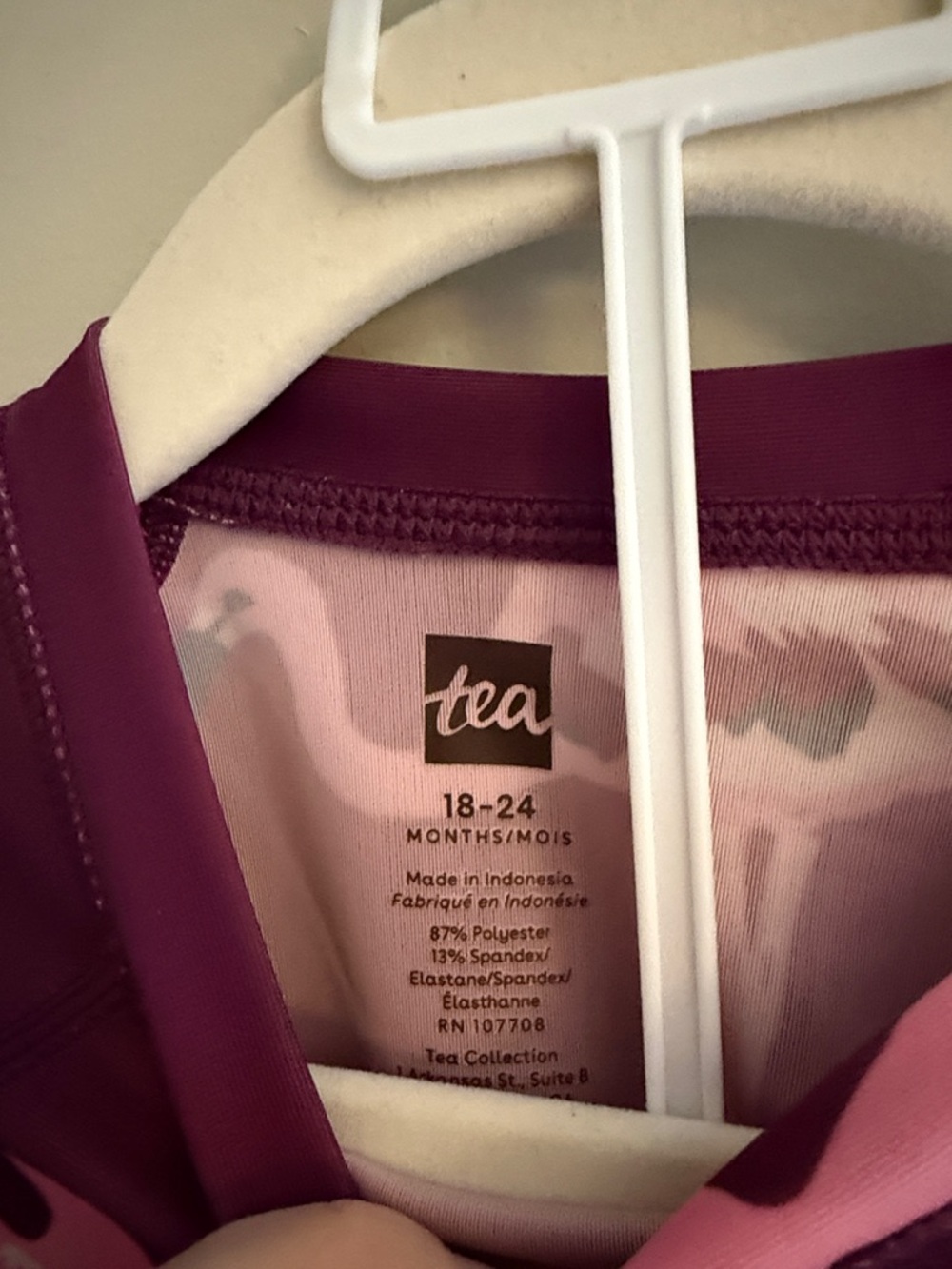 Tea Collection Flamingo Rashguard Swim Set - Picture 4 of 5
